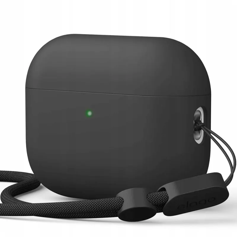 Elago Airpods Pro 3 Liquid Hybrid Strap Case - Black EAPP3RH-STRAP-BK