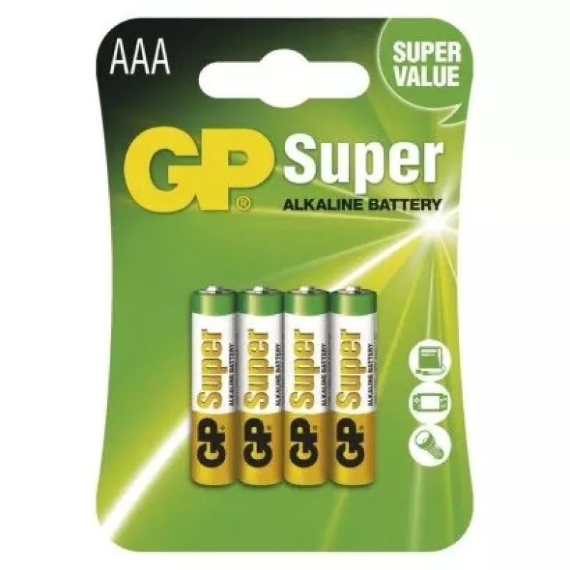 EMOS GP alkalická batéria SUPER AAA (LR03) 4BL