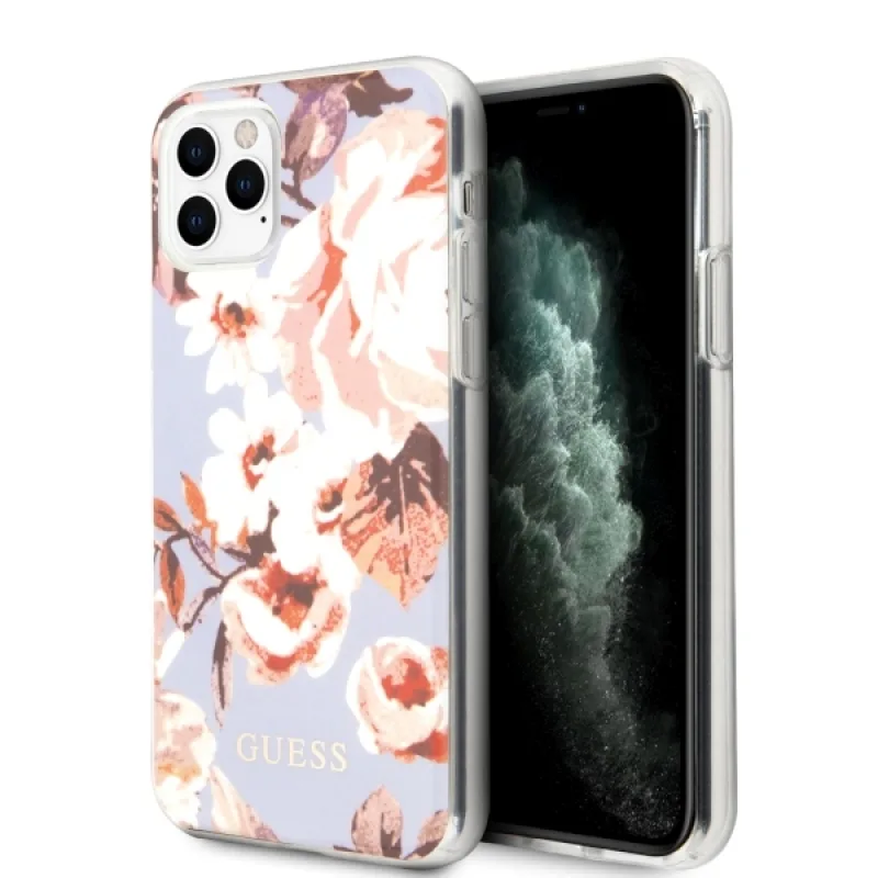 Guess GUHCN65IMLFL02 iPhone 11 Pro Max lila/lila N°2 Flower Collection