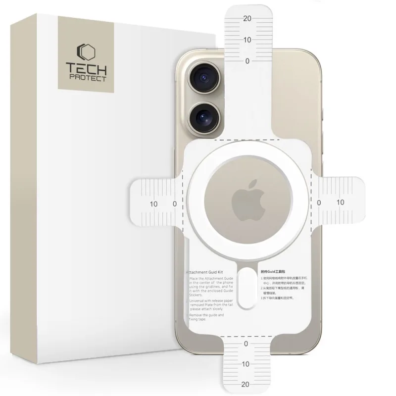 Univerzálny magnetický prsteň MagSafe MagMat Tech-Protect – biely