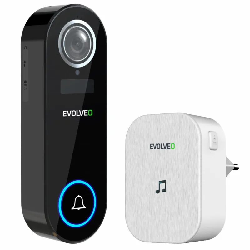 EVOLVEO Ringo DB2, Bezdrôtový šikovný videozvonček+zvonček do zásuvky…