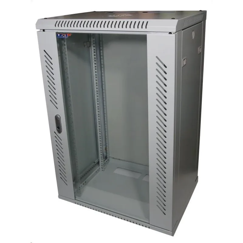 LEXI-Net 19" nástěnný rozvaděč 18U 600x450, nosnost 60 kg, skleněné…
