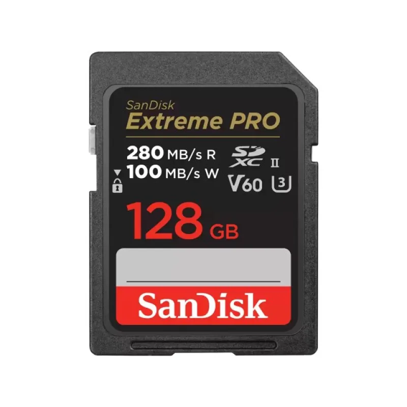 SanDisk SDXC karta 128GB Extreme PRO (280 MB/ s Class 10, UHS-II V60)…
