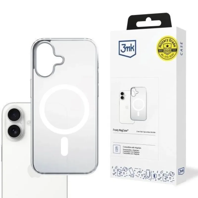 3mk ochranný kryt Frosty MagCase White pro Apple iPhone 17 5903108664479