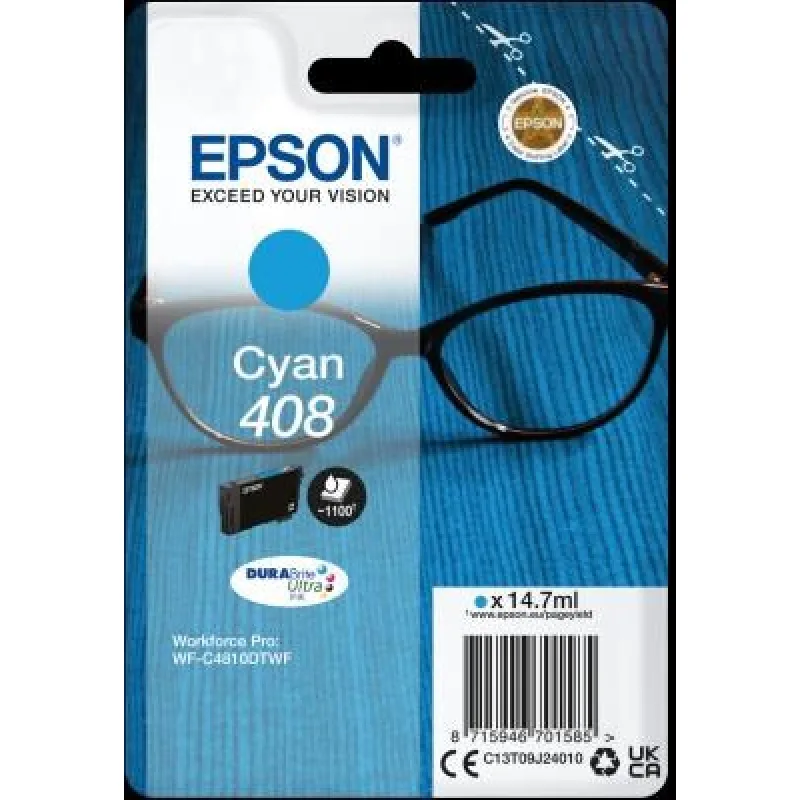 Atrament EPSON Cyan 408L DURABrite Ultra C13T09K24010