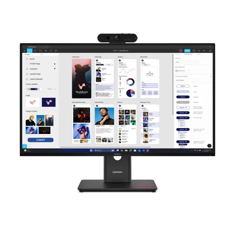 Lenovo ThinkVision/ T32UD-40/ 31, 5"/ IPS/ 4K UHD/ 60Hz/ 4ms/ Čierna/ 3R…