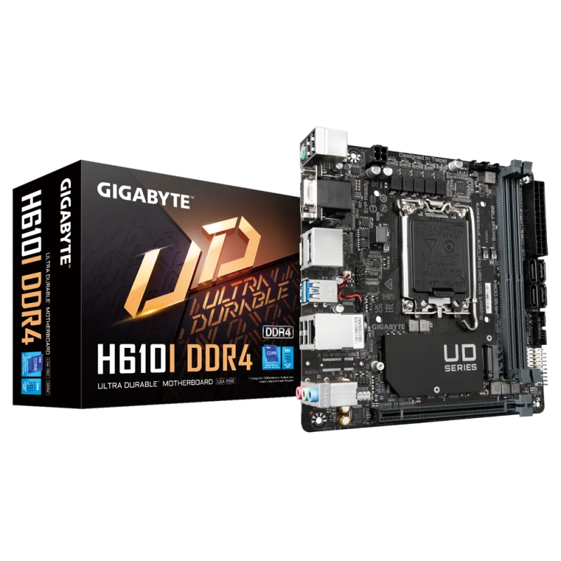 Gigabyte H610I DDR4 , Intel H610, LGA1700, 2xDDR4, mini-ITX