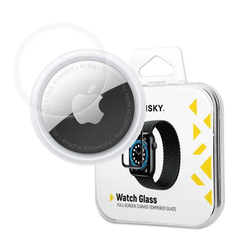 Wozinsky Watch Glass hybridné sklo AirTag čierne