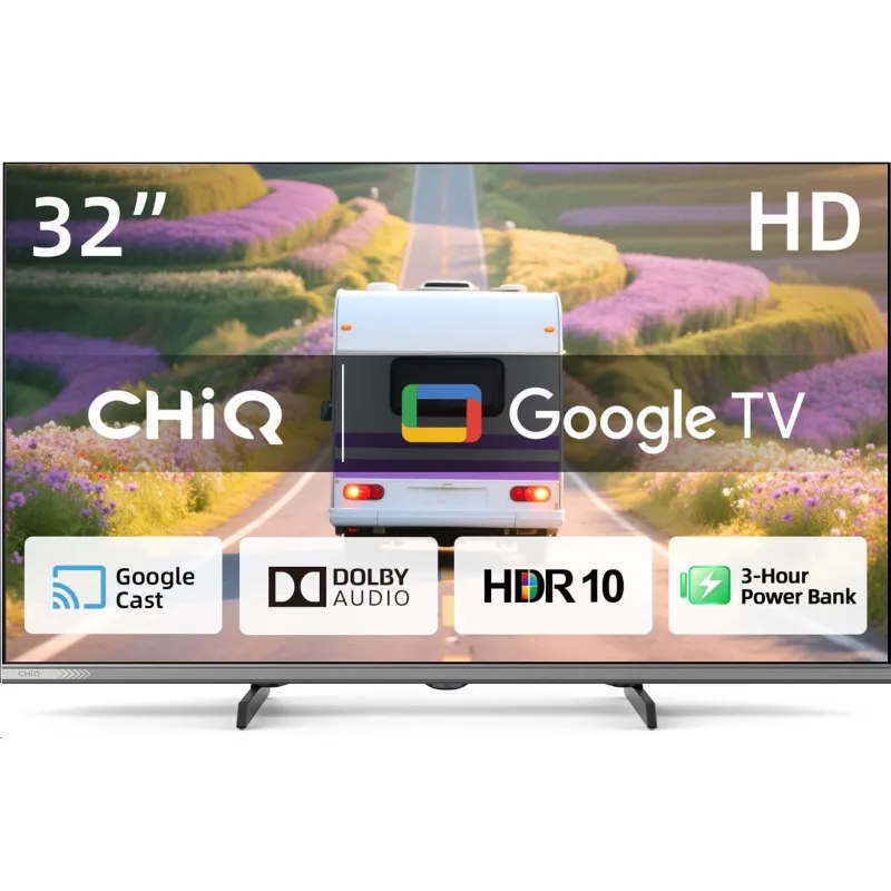 CHiQ L32M9PD TV 32" Powerbank, HD, smart, Google TV, Dolby Audio, …