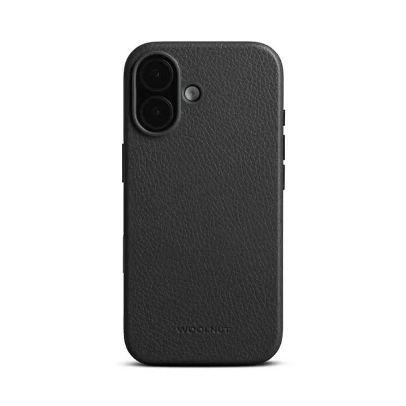 Woolnut Leather Case for iPhone 17 - Black