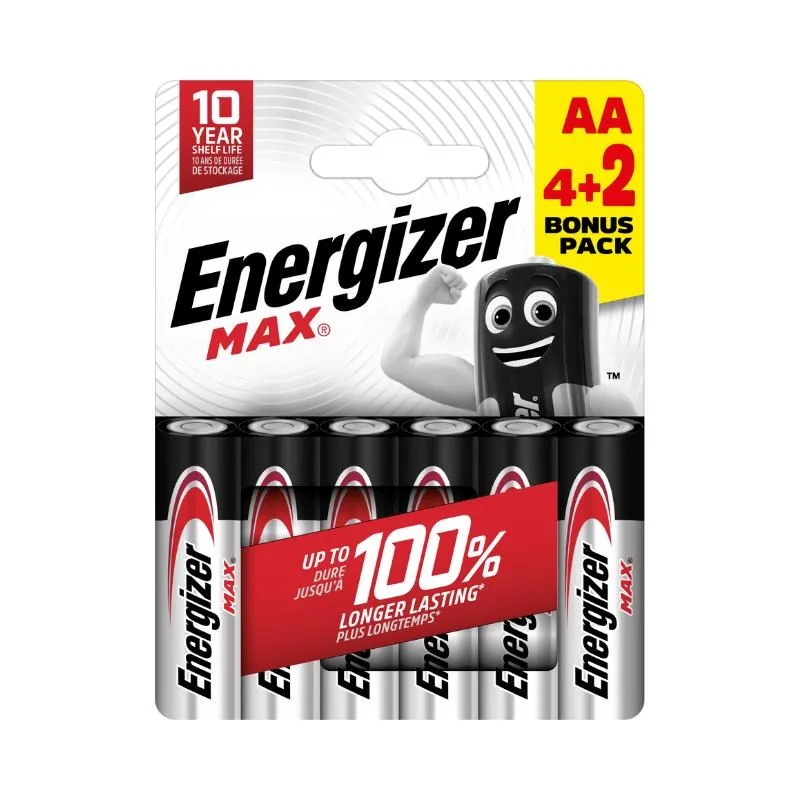 Energizer LR6/ 6 Max AA 6 pack EU007