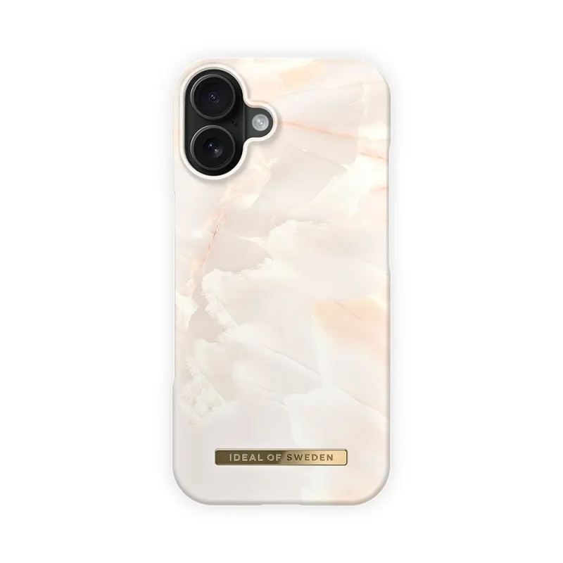 iDeal Fashion Printed Case MagSafe iPhone 17 Rose Pearl Marble
