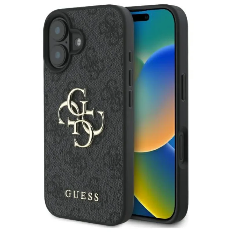 Puzdro Guess 4G Big Logo na iPhone 16 Plus – čierne