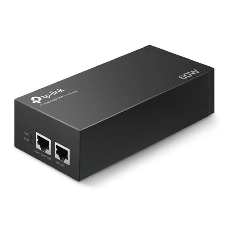 Omada PoE++ Injector Adapter PORT: 1× Gigabit PoE Port, 1× Gigabit Non…