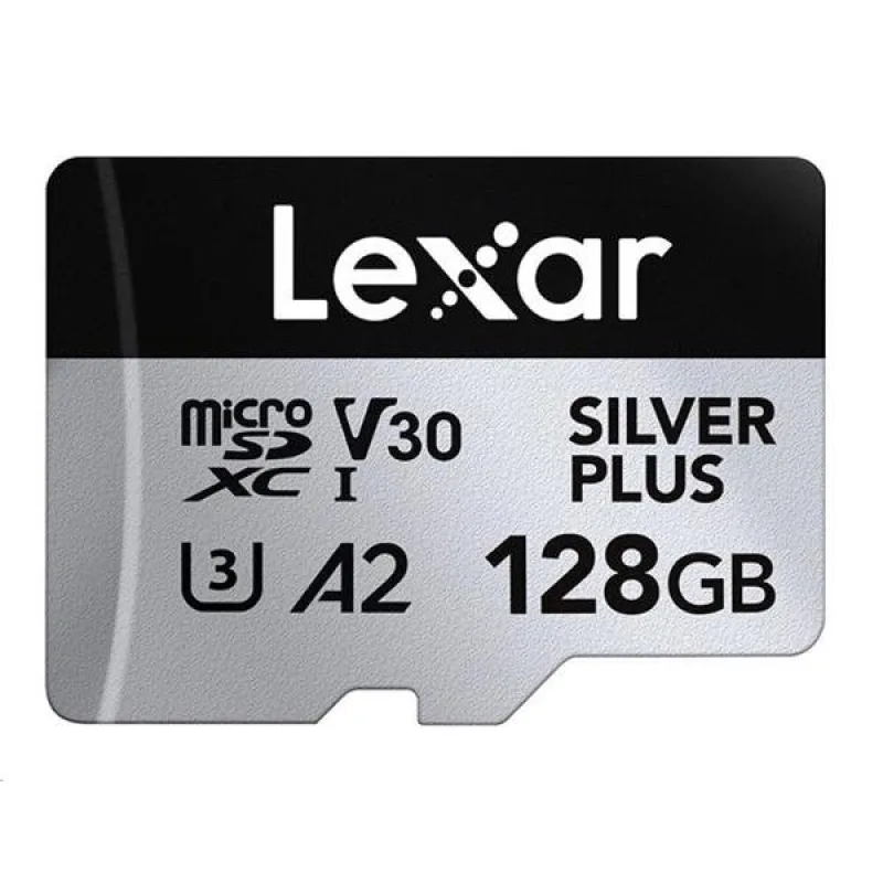 Lexar High-Performance Silver Plus microSDXC UHS-I, 128GB, up to 205MB/s…