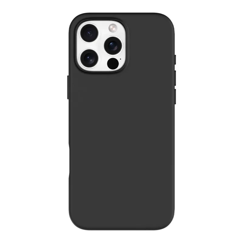 Devia kryt Nature Series Silicone Magnetic Case pre iPhone 16 Pro Max - Black