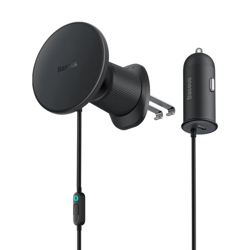 Baseus Magnetický držiak do ventilačnej mriežky s nabíjačkou USB-C 15W…