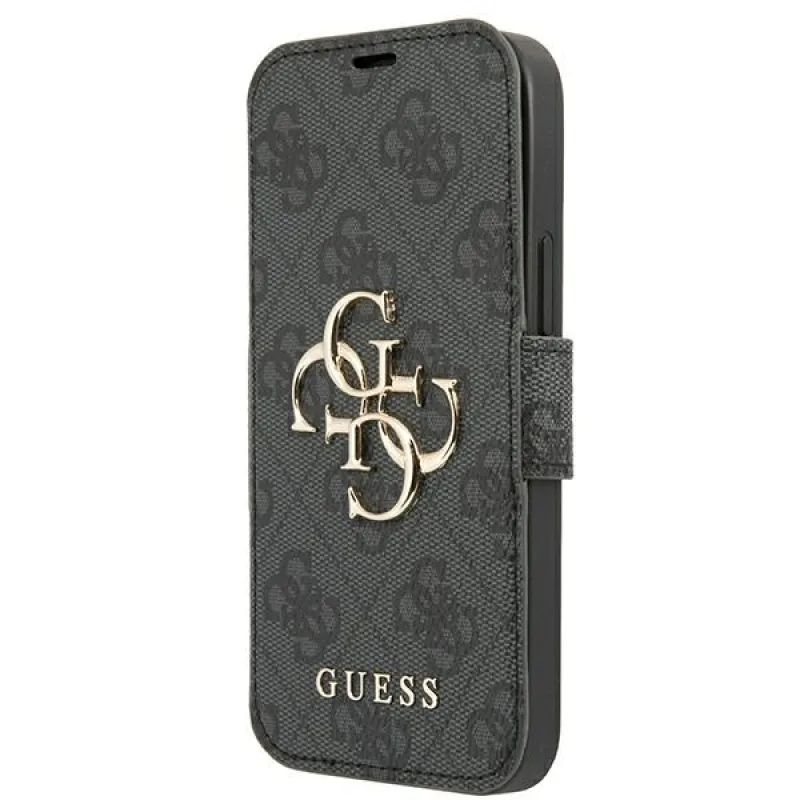 Guess GUBKP13X4GMGGR iPhone 13 Pro Max 6,7" šedá/sivá kniha 4G veľké kovové logo