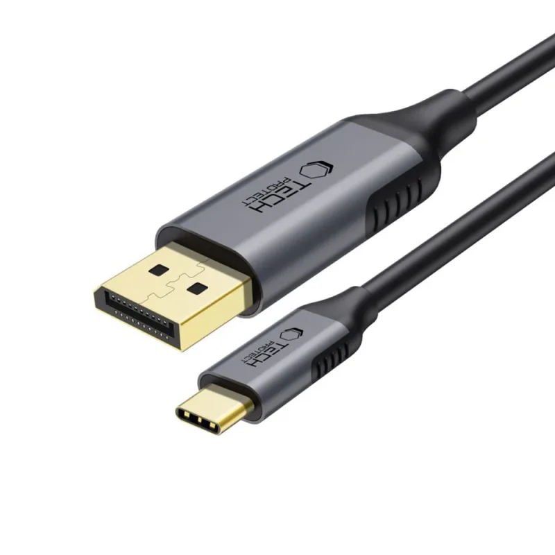 Kábel Tech-Protect UltraBoost USB-C na DisplayPort 1.4 8K 60Hz 180 cm – čierny