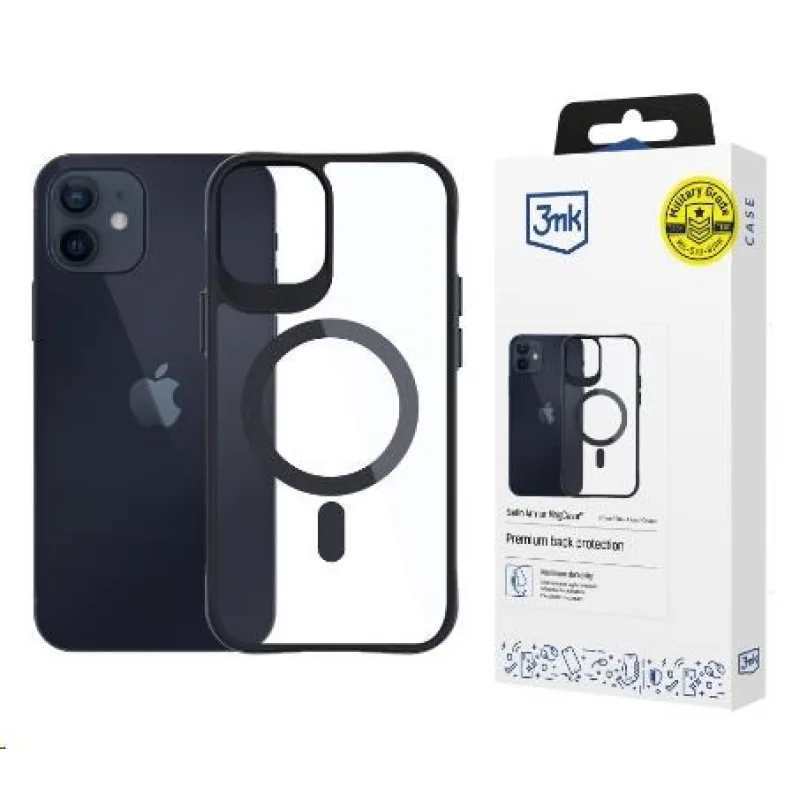 3mk ochranný kryt Satin Armor MagCase pro iPhone 12/ 12 Pro 5903108563734