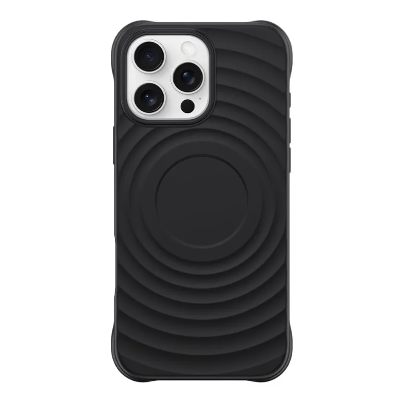 Devia kryt Ripple Magnetic Shockproof TPU Case pre iPhone 16 Pro Max - Black