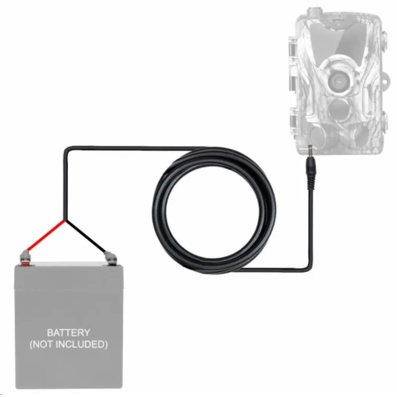 Kábel EVOLVEO StrongVision na pripojenie externého napájania CAM-PWRC