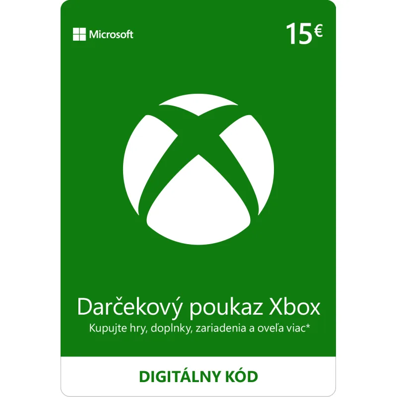 ESD XBOX - Dárková karta Xbox 15 EUR ESD_K4W-02559