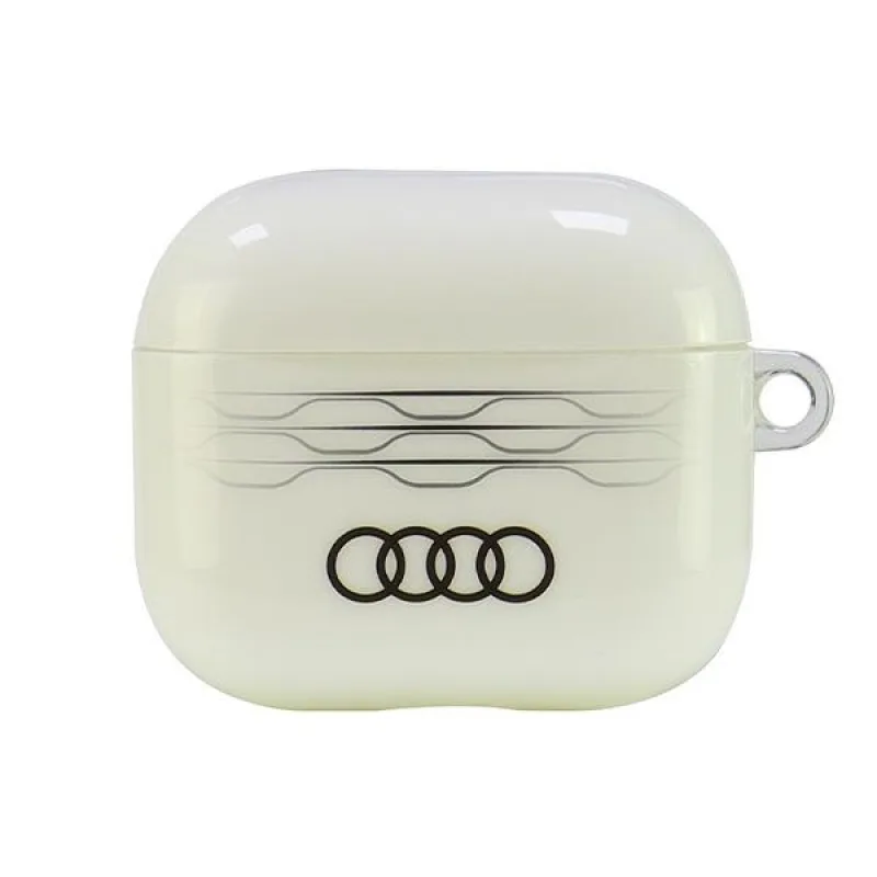 Puzdro na slúchadlá Audi IML Geometric Pattern AirPods 3 – biele