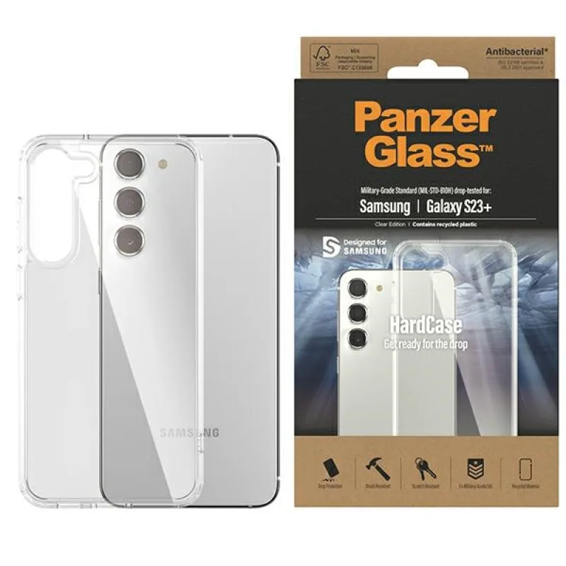 Puzdro PanzerGlass ClearCase pre Samsung Galaxy S23+ - priehľadné