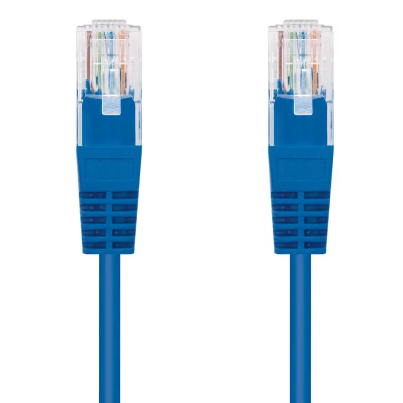 Kábel C-TECH patchcord Cat5e, UTP, modrý, 3m CB-PP5-3B
