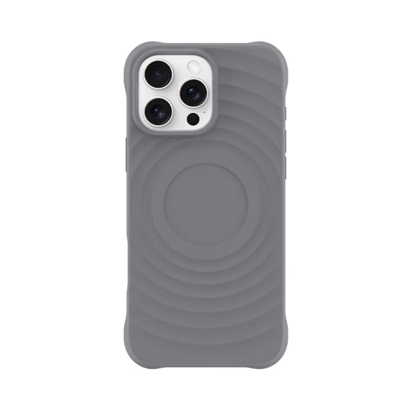 Devia kryt Ripple Magnetic Shockproof TPU Case pre iPhone 16 Pro - Gray…