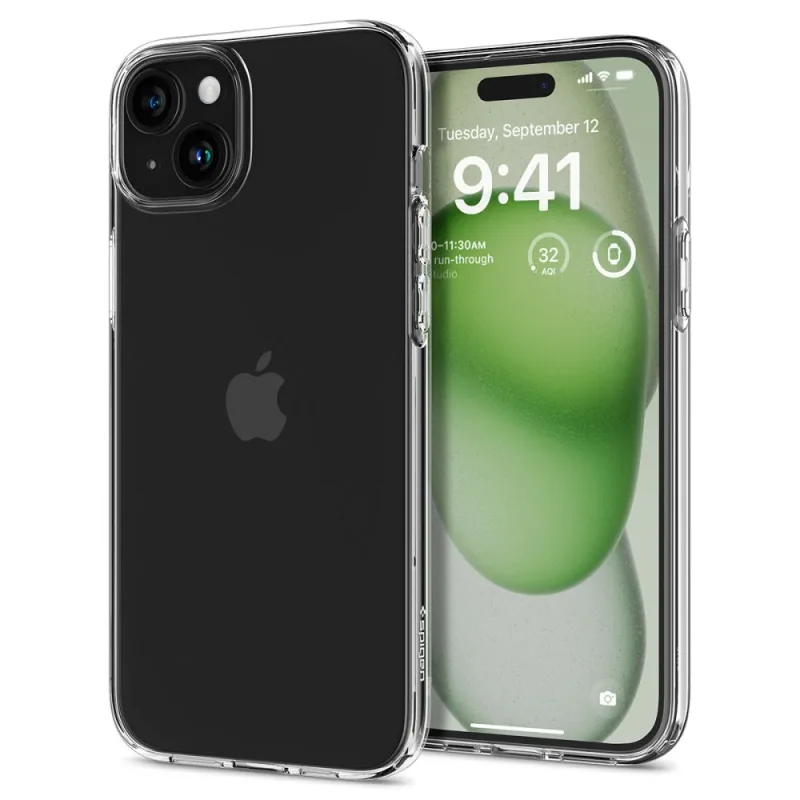 Puzdro Spigen Liquid Crystal iPhone 15 Plus – priehľadné
