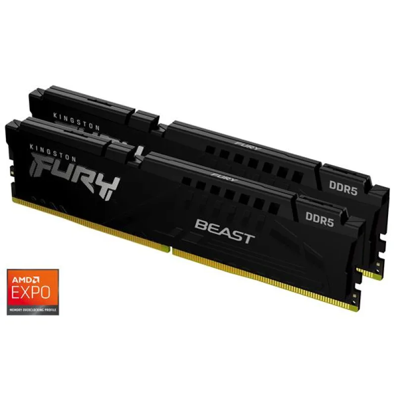 DDR 5.... 32GB . 5600MHz. CL36 FURY Beast Black Kingston XMP/EXPO …