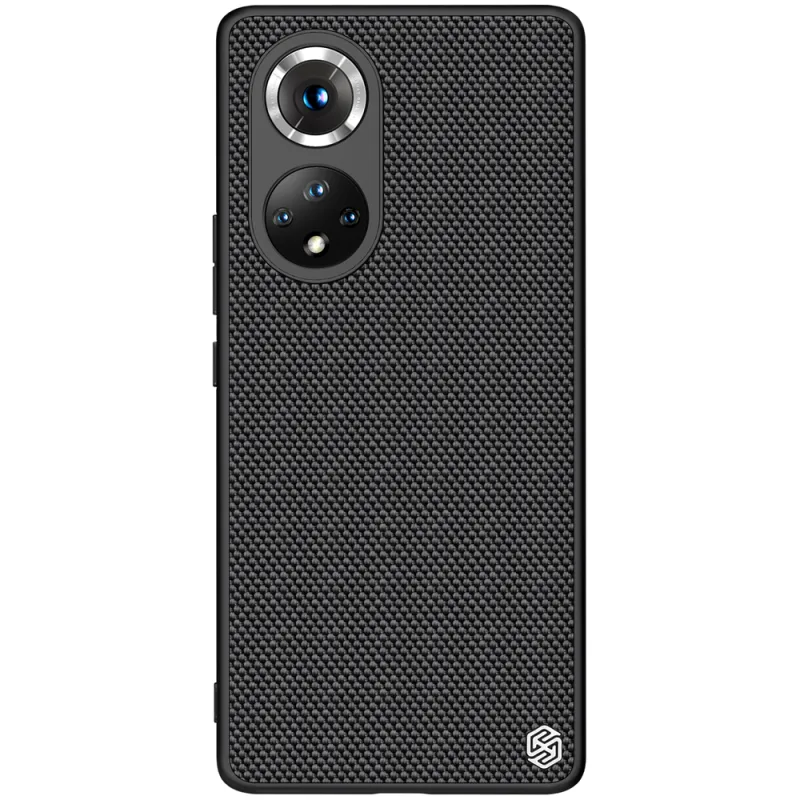 Odolné vystužené puzdro Nillkin Textured Case s gélovým rámom a nylonovou zadnou stranou pre Honor 50 Pro black