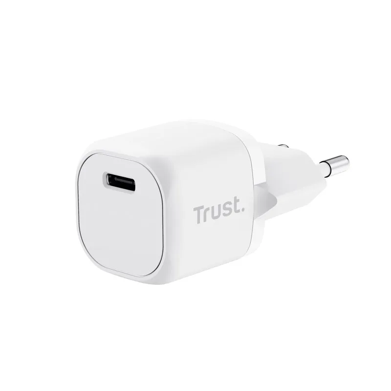 TRUST nabíječka 20W Maxo, USB-C, Nabíječka do zdi, bílá 25205