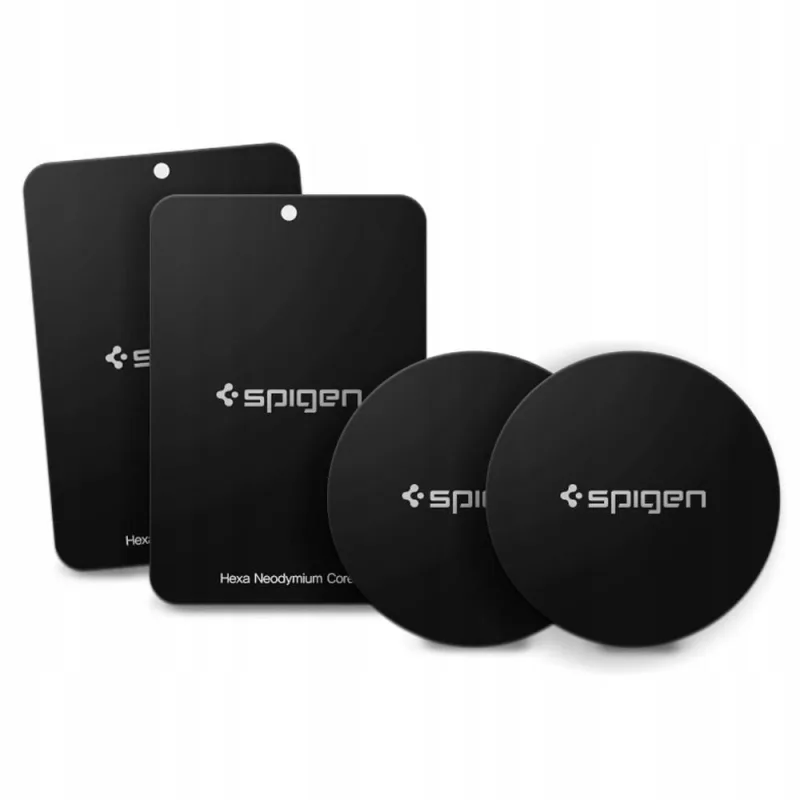 Spigen MP-4P magnetické platničky do auta - čierne