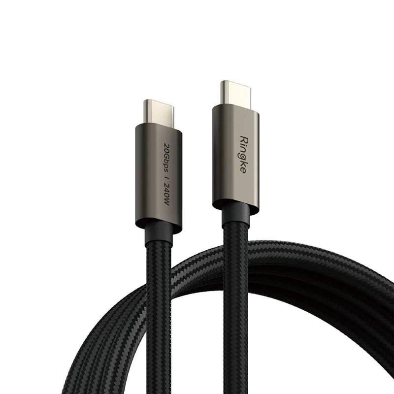 Kábel Ringke USB-C 3.2 Gen. PD240W 100 cm – čierny