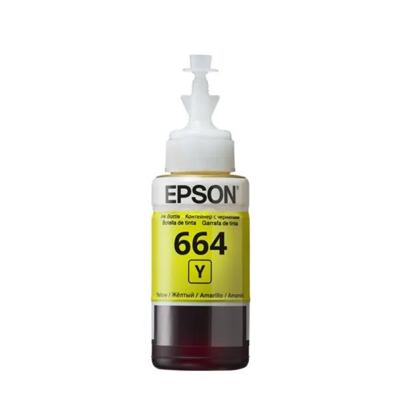 T6644 Žltá nádobka na atrament EPSON 70 ml pre L100/ L200/ L550/ L1300/…