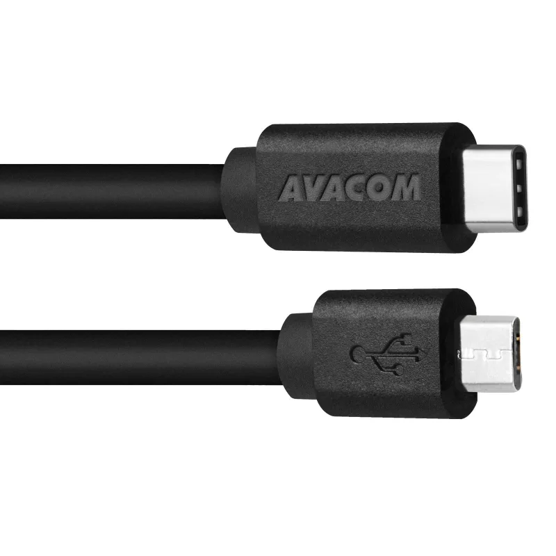 AVACOM datový a nabíjecí kabel USB Type-C - Micro USB, 100cm, černá…