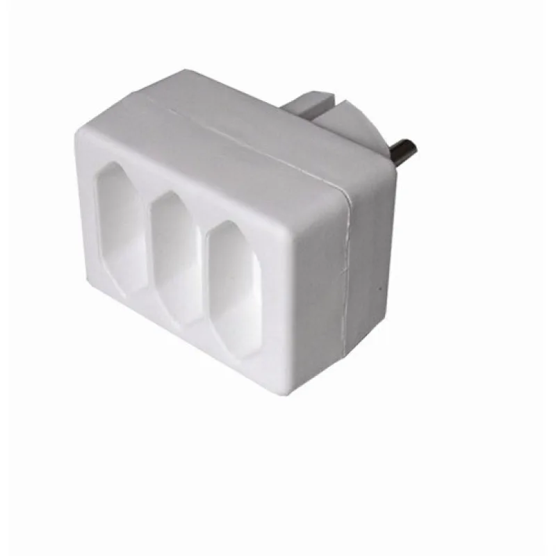 Solight rozbočka, 3x 2,5A, biela P81