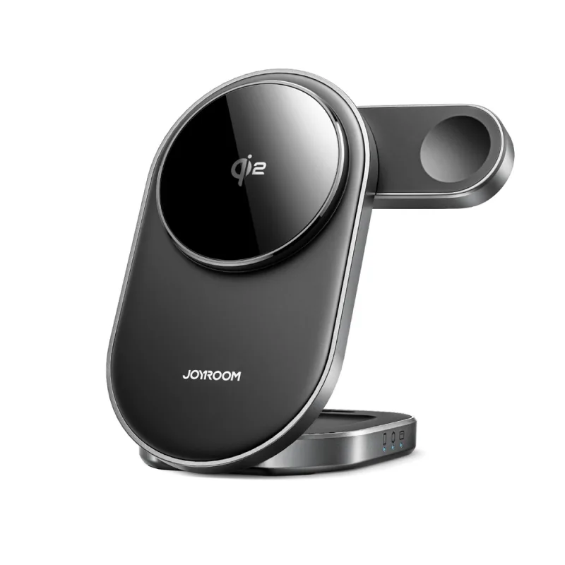 Bezdrôtová indukčná nabíjačka Joyroom JR-W17 Qi 3 v 1 – čierna