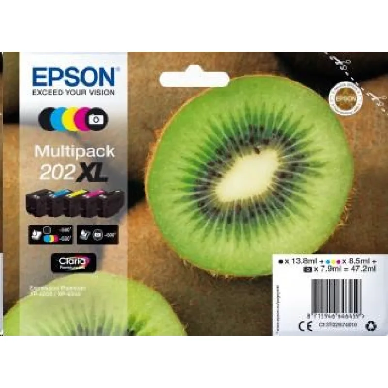 Atrament EPSON Multipack "Kiwi" 5 farieb 202XL Claria Premium Ink…