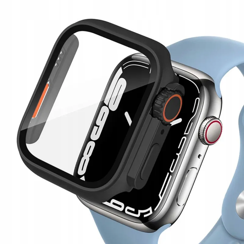Puzdro Tech-Protect Defense360 pre Apple Watch 46 mm – čierne – oranžové