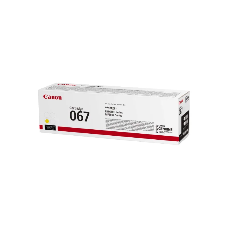 Canon TONER 067 žlutá pro i-SENSYS LBP631Cw, LBP633Cdwa, MF651Cw, …