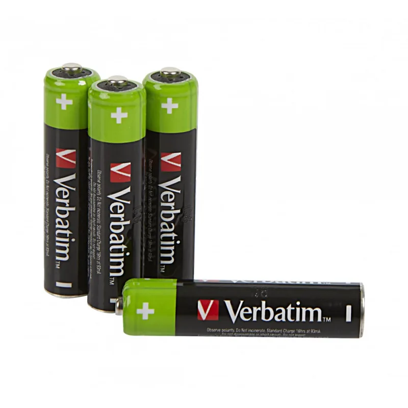 VERBATIM Nabíjecí baterie AAA Premium 4-Pack 950mAh HR03 49514