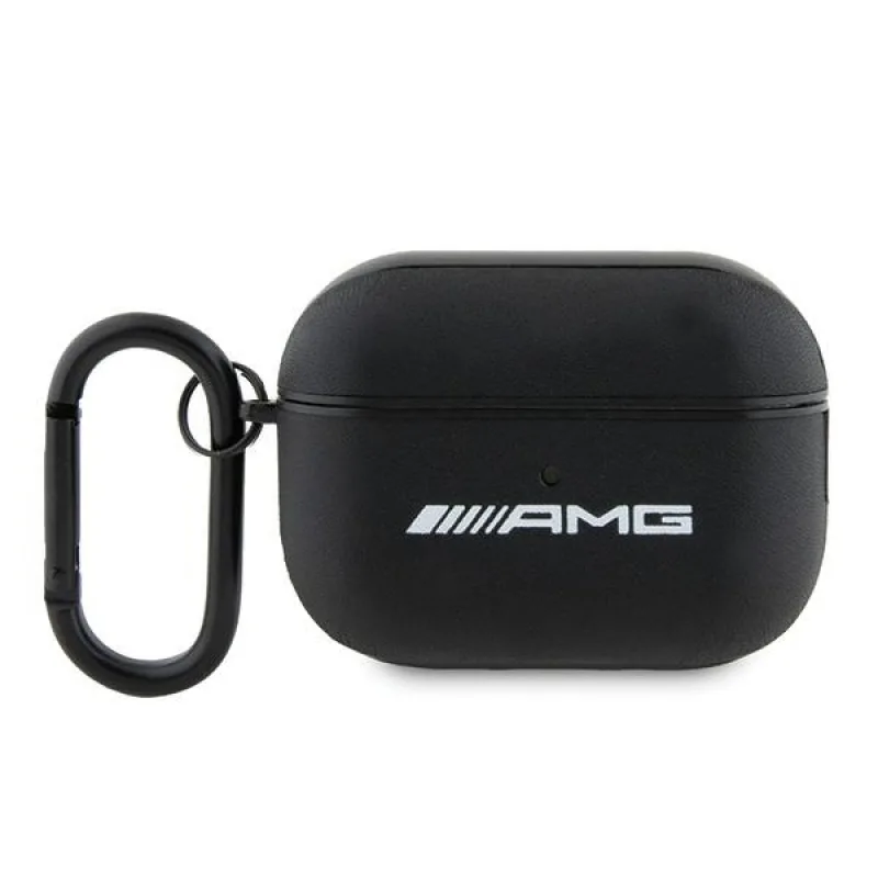 Kryt AMG AMAP2SLWK AirPods Pro 2 (2022/2023) čierno/čierne kožené biele logo
