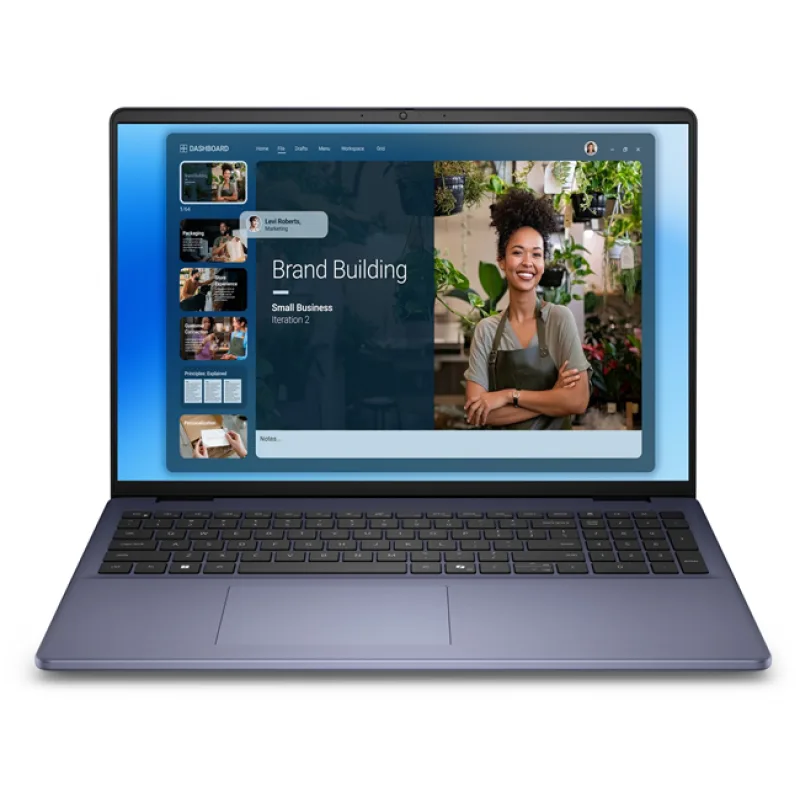 Dell 16 DC16251 C5-120U 16GB 512GB SSD 16" FHD+ Integrated FgrPr 4 Cell 65W WLAN W11 Pro Blue 3Y ProSpt