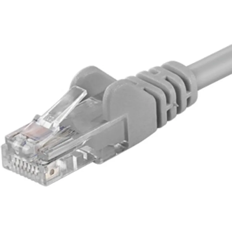 Patch kábel UTP RJ45-RJ45 level 5e 50m šedá sputp500