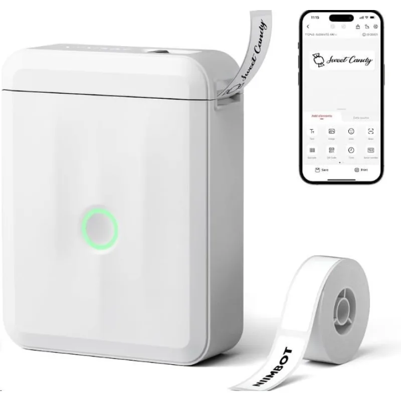 Niimbot Tiskárna štítků D110-M Smart, bílá + role štítků 160 ks…