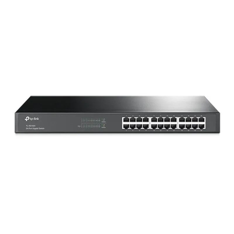 24-Port Gigabit Switch PORT: 24× Gigabit RJ45 Ports SPEC: 1U 19-inch Rack…